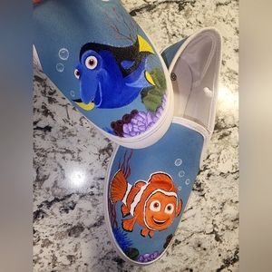 Nemo & Dory Custom-painted Shoes